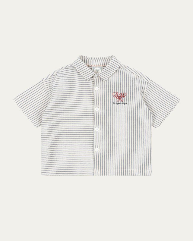 Rosie H-W x Boy's Duo Striped Seersucker Shirt, Size 18M-4